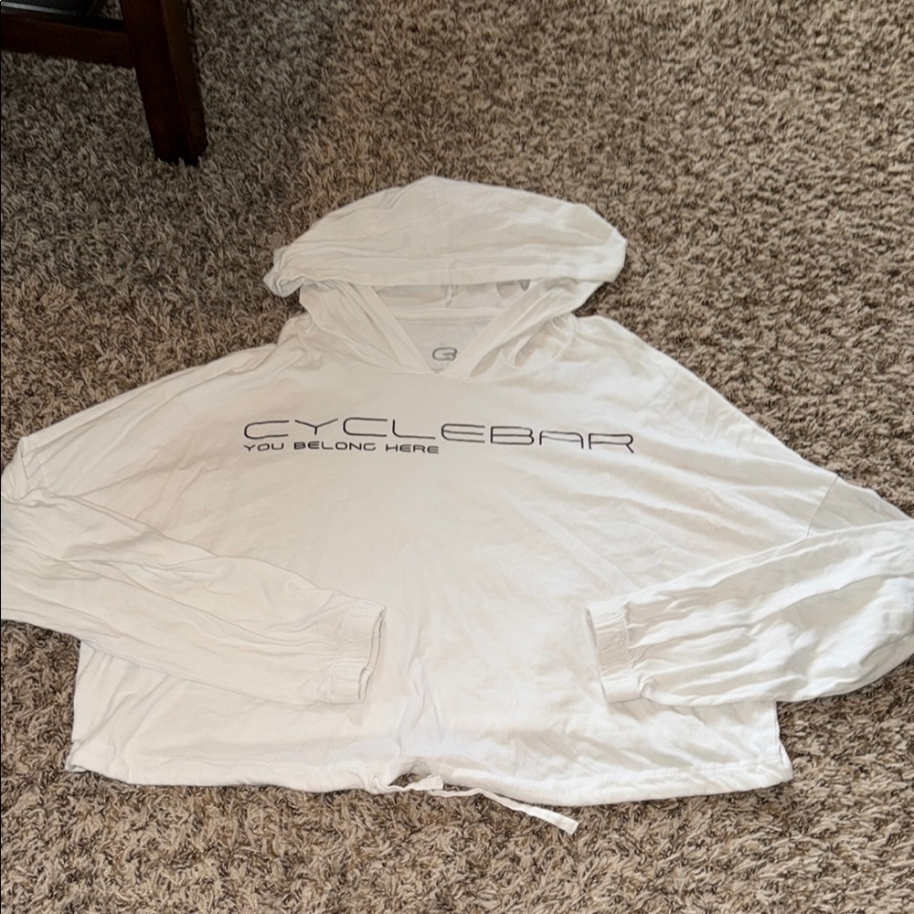 CycleBar “You Belong Here” White Long Sleeved Hoodie